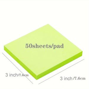 6 Blocs de Notas Autoadhesivos Personalizables, Notas Adhesivas Magnéticas Coloridas, Accesorio de Papelería para Estudiantes y Uso en la Oficina - Product Image 3