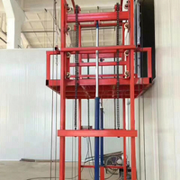 Elevador de Carga Industrial de 10 m y 10 t, Elevador Hidráulico de Mercancías, Plataforma Elevadora Vertical para Almacén