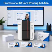 Imprimante de cartes d'identité Evolis Primacy 2, imprimante de cartes PVC recto-verso, 280 cartes par heure, 300x600 dpi, codage de cartes intelligentes, USB Ethernet