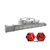 Haute qualité industrielle légumes micro-ondes stérilisateur déshydratation sèche piment micro-ondes décongélation Machine