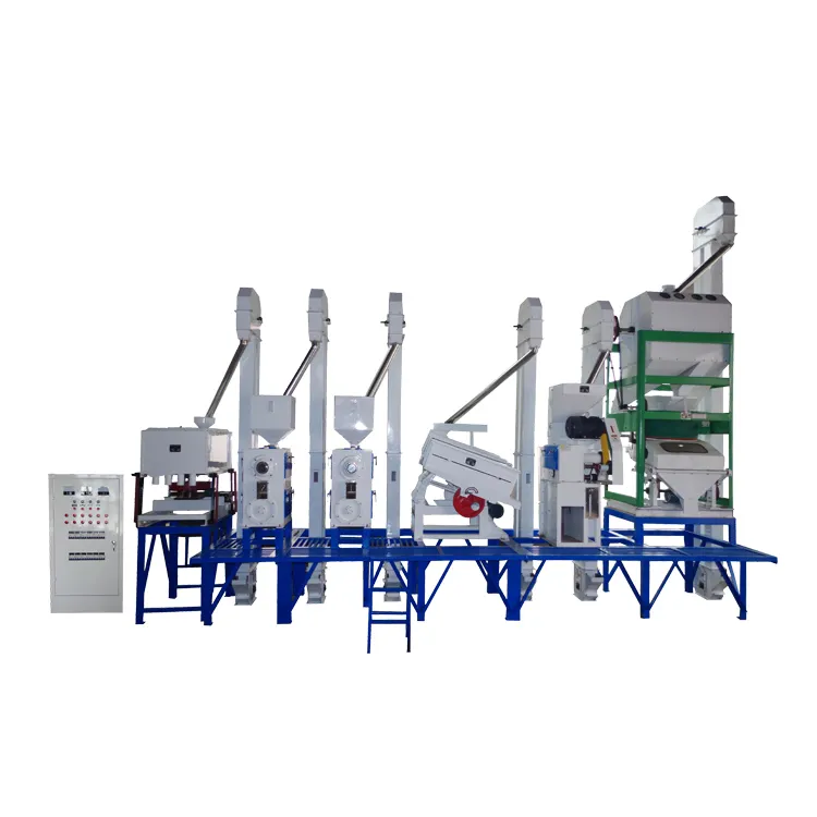 modern automatic mini rice mill plant, commercial parboiled rice milling machine
