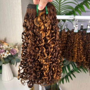 Lot de Cheveux Bouclés Pixie 100% Cheveux Humains Super Double Drawn - Product Image 3