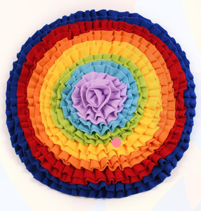 Tapis de renifflement interactif pour chiens et chiots, série Rainbow, pour l'alimentation lente et la recherche de nourriture - Product Image 3