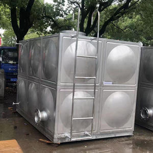 Réservoir d'eau industriel en acier inoxydable 304 / 316, réservoir de filtration d'eau en acier inoxydable - Product Image 1