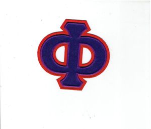 All <b>Star</b> Emblems Taiwan Brand Twill <b>Fabric</b> Embroidered Patches Sorority Fraternity Greek Letter Emblem Plastic Backing for Hats - Product Image 3