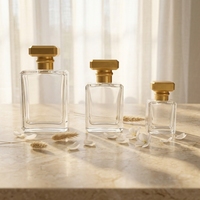 Vente en gros de flacons de parfum vides en verre de la marque Fairy, 30 ml/50 ml/100 ml avec pulvérisateur à pompe, boîte estampée à chaud, modèle FR653-2