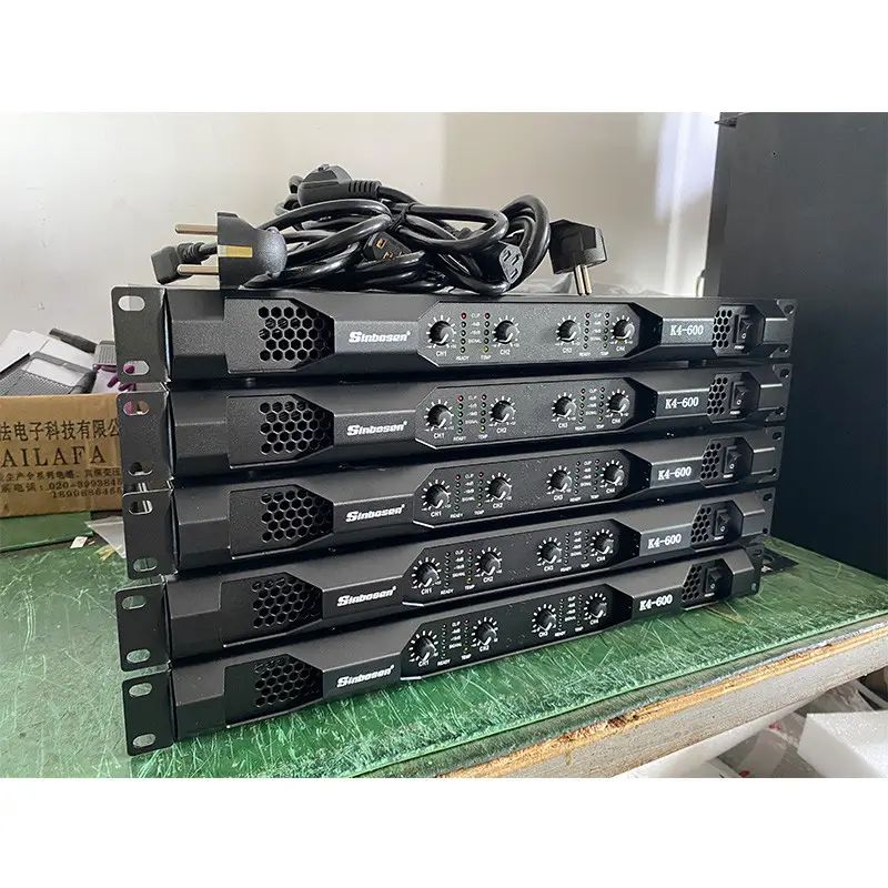 K4-450 Professional 450w Power Amp 1u Class D 4 Channel Sound Digital Power Amplifier