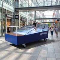 Simulateur de surf mobile commercial, machine à vagues artificielles avec structure en acier pour parc aquatique à domicile, sport nautique