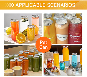 Botellas de Plástico PET para Cerveza, Refrescos, Té de Burbujas y Café - Transparentes, con Impresión de Logotipo Personalizado, 250/330/500/650 ml - Product Image 6