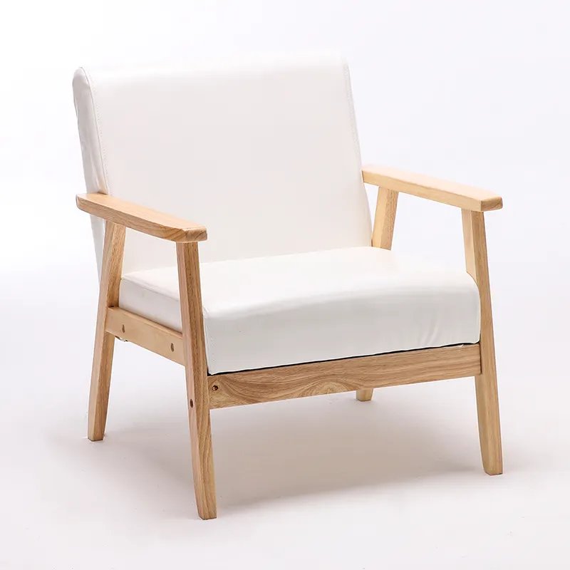 Commercio all'ingrosso stile Country in legno massello di quercia Hotel reclinabile divano per il tempo libero sedia soggiorno occasionale sedia