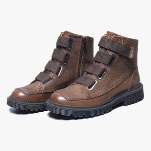 Zapatos Casuales de Último Diseño, Botas Italianas Hechas a Mano para Hombre, Cuero Genuino, Talla Grande, Botas para Exteriores - Product Image 1