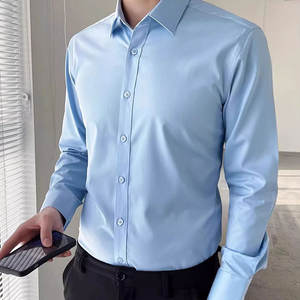 <span class=keywords><strong>Camisa</strong></span> Formal de Manga Larga con Botones <span class=keywords><strong>para</strong></span> Hombre, Color Blanco, Estilo Casual de Negocios, Cálida y Cómoda - Product Image 2