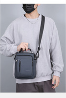 Sac pour hommes Nouveau sac à bandoulière imperméable pour hommes Sac à bandoulière d'affaires pour navettage Sports de plein air Sac à main pour hommes