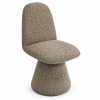 Chaise de salle à manger en tissu texturé DM Wholesale, sans accoudoirs, pour restaurant, hôtel et appartement