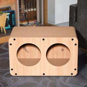 Luxe Extra Grote Golfkarton Kattenkrabber Geïntegreerd Met Een Klauwhuis En Een Kattenboom Ingebed En Bekrast - Product Image 6