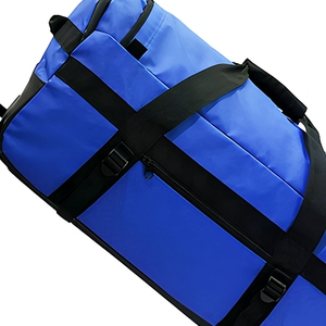 <span class=keywords><strong>Borsone</strong></span> da <span class=keywords><strong>Viaggio</strong></span> Personalizzato Grande in Tela Cerata con <span class=keywords><strong>Trolley</strong></span> per Palestra e Campeggio, Impermeabile - Product Image 2