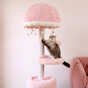 ECO2GO VIETNAM Rascador Vertical Grande y Bonito para Gatos, Torre de Cuidado de Uñas de Sisal Natural, Mueble de Juego para Escalar en Interiores - Product Image 6