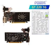 Carte graphique de divertissement pour jeux vidéo DDR3 Gt220 carte graphique à profil bas PANDL vente en gros de bureau 1 Go