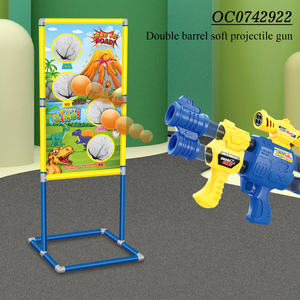 Pistolet de tir à air doux de haute qualité à double tube avec planche de tir pour enfants - Product Image 3