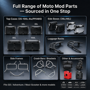 F2-<span class=keywords><strong>MOTO</strong></span> OEM ODM - Baúl Trasero para Motocicleta de Aluminio de 45L, Impermeable, Universal, para Motocicleta - Product Image 3