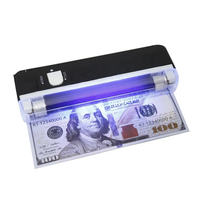 DC-01 Uv Money Detector pens money device universal counterfeit money detector with torch banknote detector called