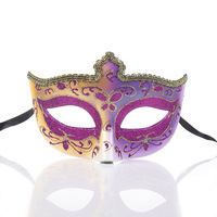 Masque de bal sexy en dentelle dorée pour femmes et filles, idéal pour les soirées costumées, les bals masqués et l'Halloween