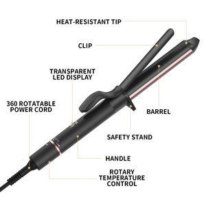Chuyên nghiệp tóc quăn trong suốt <span class=keywords><strong>LCD</strong></span> hiển thị tóc Curler cấp bằng sáng chế tóc con lăn với ROTARY kiểm soát nhiệt độ nhãn hiệu riêng - Product Image 3