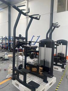 Machine à dips assistés ASJ, équipement commercial 2-en-1 pour tractions et dips avec pile de poids pour l'entraînement <span class=keywords><strong>du</strong></span> <span class=keywords><strong>haut</strong></span> <span class=keywords><strong>du</strong></span> corps - Product Image 4