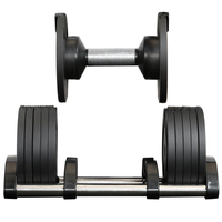 Haltères réglables de Fitness, 20kg/40kg 80lb, levage de poids