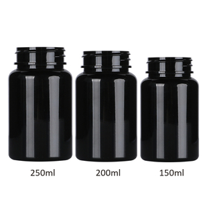 Vacía redonda blanca HDPE PET cápsulas tabletas botella 30ml 50ml 80ml 100ml 150ml 200ml suplementos de plástico medicina pastillas botellas - Product Image 2