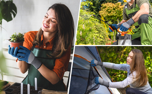 GLOVEMAN Guantes de jardinería recubiertos de espuma de látex resistentes y transpirables Guantes protectores de trabajo - Product Image 6