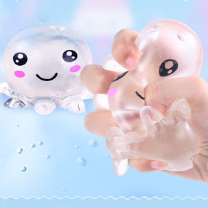 Nouveauté <span class=keywords><strong>2023</strong></span> Jouet poulpe transparent Animal marin Jouets farces et attrapes en maltose Jouets à presser en peluche pour enfants - Product Image 3