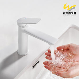 Grifos de Lavabo de Sobremesa de Cobre Cepillado Dorado al por Mayor, Monomando, Mezclador de Doble Control, Grifo Minimalista con Núcleo de Cerámica, Agua Fría y Caliente - Product Image 5