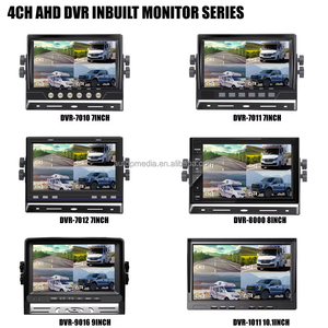 Xe tải DVR 4 CH Quad kỹ thuật số Video Recorder sao lưu đảo ngược máy ảnh 7 inch phía sau xem màn hình cho xe buýt RV Trailer xe - Product Image 5