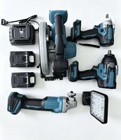 Ensemble d'outils sans fil 21V à moteur sans balais avec performances stables pour percer, couper, meuler, ciselier et vissage