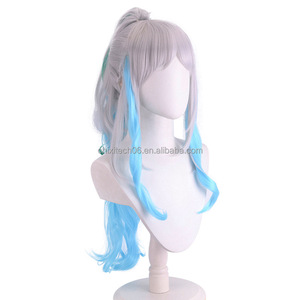Peluca de <span class=keywords><strong>Cosplay</strong></span> de <span class=keywords><strong>Yamato</strong></span> de One Piece, Multicolor Degradado, Cuatro Emperadores y Bestias - Product Image 3