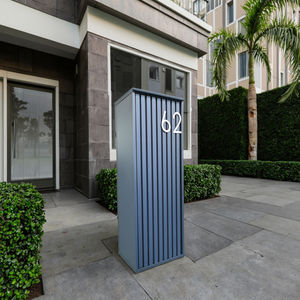 Buzón grande independiente para exteriores, caja de paquete de acero resistente al agua con acabado de recubrimiento en polvo de buzón para apartamentos - Product Image 5