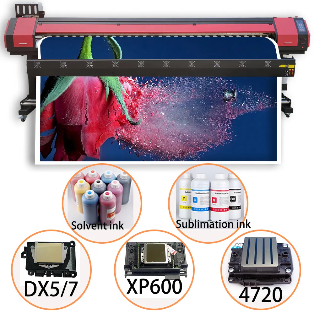 3.2m xp600 vinyl panaflex वनस्पति डिजिटल फ्लेक्स बैनर पर्यावरण विलायक प्रिंटर मुद्रण मशीन