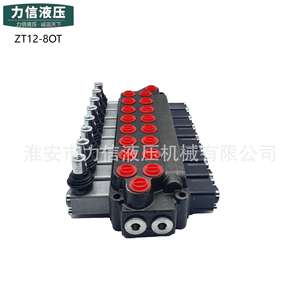 Vannes hydrauliques directionnelles manuelles multi-voies ZT12-8 fournies par le fabricant pour les véhicules sanitaires, les chariots élévateurs, l'ingénierie - Product Image 4