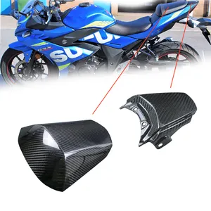 Motorcycle Accessories 100% Carbon Fiber Tail Rear Light Fairing Cover Parts Kits For Suzuki GSXR 1000 2017 - 2019 2020 2021