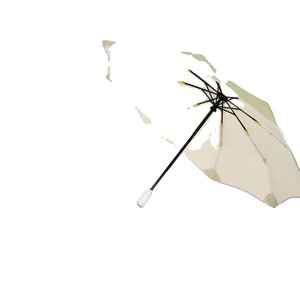 Parapluie publicitaire entièrement automatique pour adultes, 8 baleines, 190T, triple sécurité, bord arrondi, ruban changeant de couleur, protection UV - Product Image 1