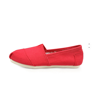 Zapatillas de Ballet de Lona con Punta en Pico, Transpirables, para Mujer, para Todas las Temporadas, Color Sólido, Suela de Goma Blanca - Product Image 4