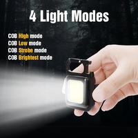 Tomsenda Lampe de poche LED rechargeable par USB, lampe de travail LED de poche, 3 modes, étanche, lampe d'urgence pour la pêche, petite lampe de poche