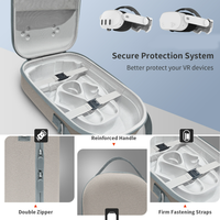Étui de transport universel et de protection pour le contrôleur de casque Meta Quest3/3S VR, sac de rangement portable, étui rigide