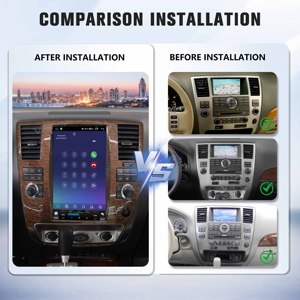 Autoradio Viknav 12,1 pouces à écran tactile pour Infiniti QX56/<span class=keywords><strong>Nissan</strong></span> Armada 2004-2010, mise à niveau CarPlay sans fil, Android Auto, stéréo GPS - Product Image 2