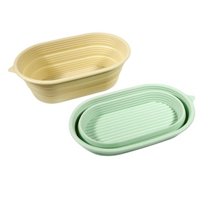 TangChu Oval Foldable Fermentation Blue <b>Silicone</b> Mold Cake <b>Baking</b> Tool - Product Image 6