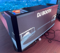 Zhiyu Mobile DJ Booth, cabine DJ pliable tout en aluminium, configuration pour une personne, étanche IP65, garantie 5 ans, écran LED de scène