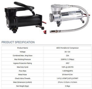 Alitair viair คอมเพรสเซอร์ปั๊มลมสำหรับ<span class=keywords><strong>รถยนต์</strong></span>, ปั๊มลมปั๊มลมปั๊มลมปั๊มลมสำหรับ<span class=keywords><strong>รถยนต์</strong></span>480C/444C 12V 485C/4x4 - Product Image 4