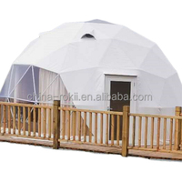 Tente dôme géodésique de camping de luxe glamping tente dôme en PVC imperméable et résistante au vent pour les fêtes et les grands événements