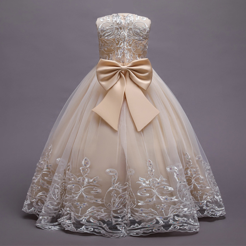 2022 Новое поступление Vestidos De Ninas свадебное детское праздничное платье принцессы подружки невесты свадебное платье платья с цветами для девочек